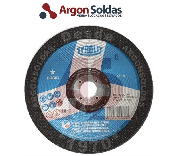 DISCO DESBASTE 27C 178X6X22,23 A30QBF TYROLIT BASIC