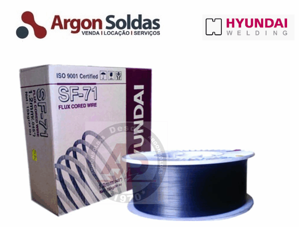 ARAME TUBULAR AWS A5.20 E71T-1C HYUNDAI 1,2MM 15KG