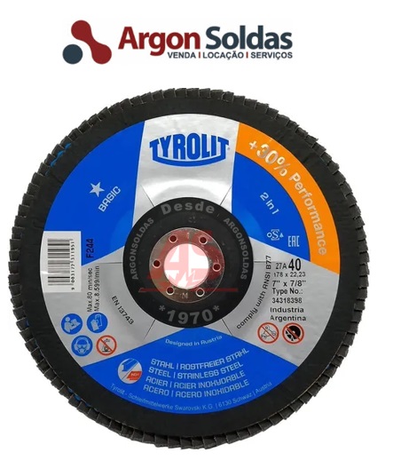 DISCO FLAP 28CLA 178X22,23 ZA40 TYROLIT BASIC