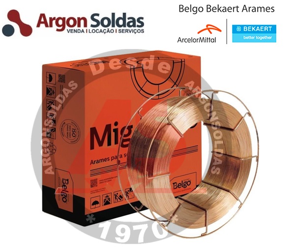 ARAME MIG AWS A5.18 ER70S-6 1,0MM BELGO 18KG