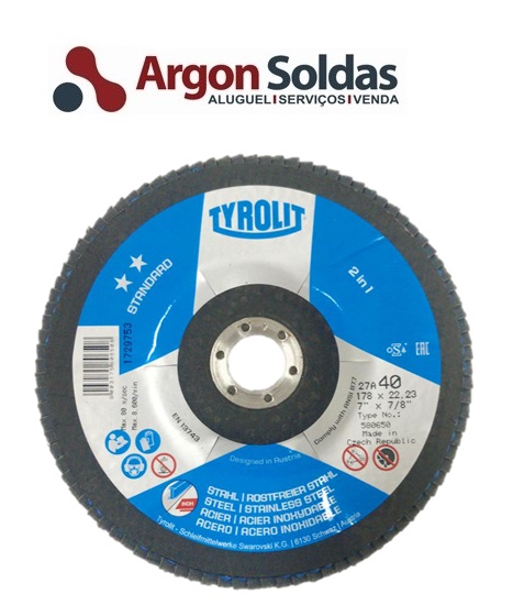 DISCO FLAP 27XLA 178X22,2 ZA40Q-B TYROLIT STANDARD