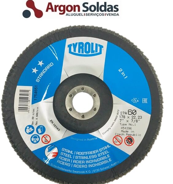 DISCO FLAP 27XLA 178X22,2 ZA60Q-B TYROLIT STANDARD