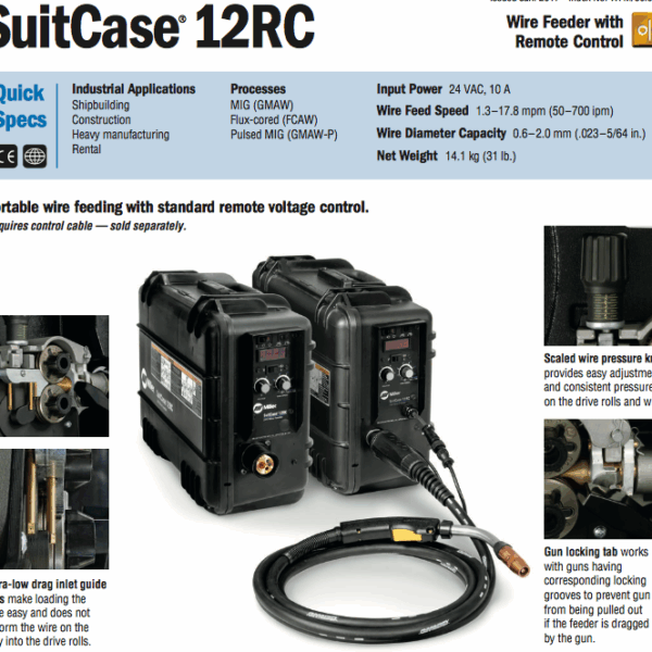 ALIMENTADOR DE ARAME MILLER SUITCASE 12RC W