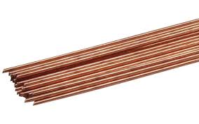 VARETA FERRO COBREADO 1/16 1,6MM SOLDA MACARICO OXIACETILENO