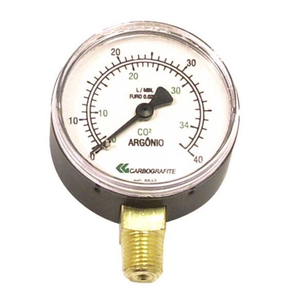 MANOMETRO COMUM 315 KGF/CM2 OXIGENIO ARGONIO MISTURA