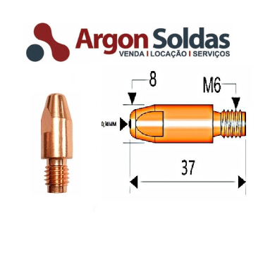 BICO CONTATO LEDAN 3R 1,2MM M6