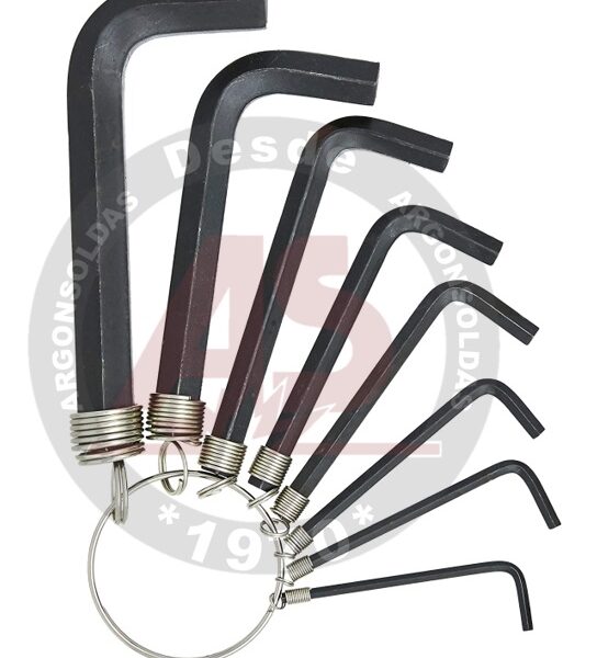 CHAVE HEXAGONAL JOGO 8 PECAS CARBOGRAFITE