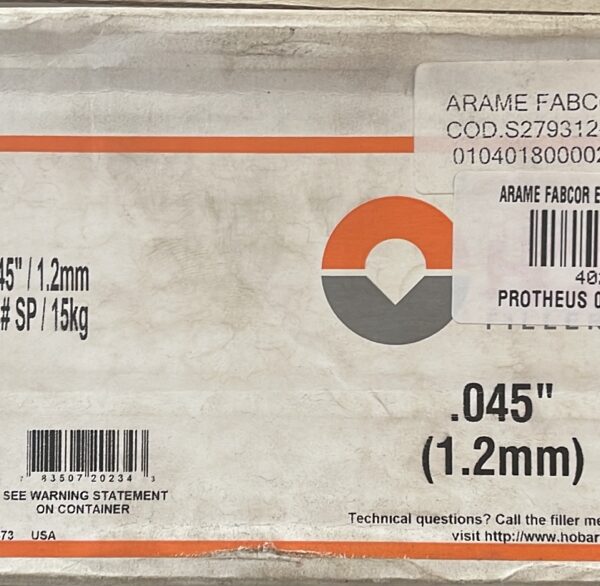 ARAME METALCORED HOBART FabCOR 702 E70C 1,2MM 15KG
