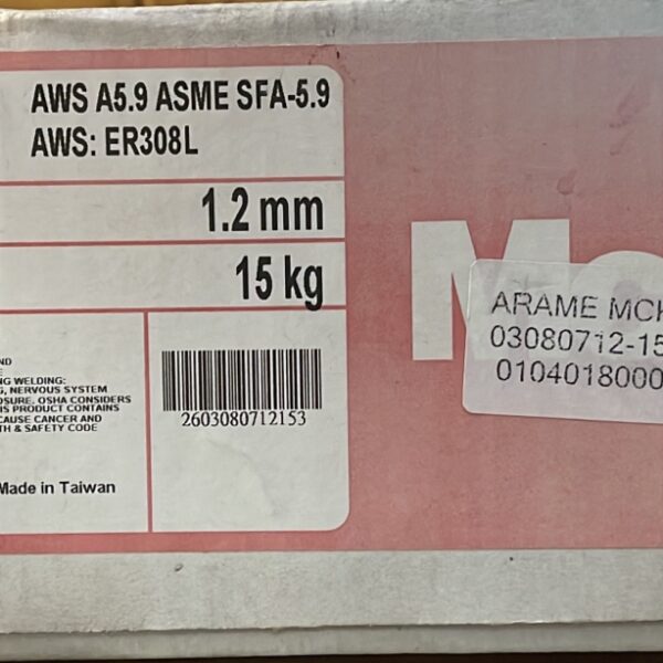 ARAME MIG INOX 308L MCKAY 1,2MM 15KG