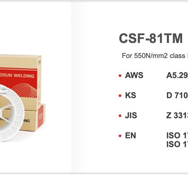 ARAME TUBULAR AWS A5.29 E81T-1-Ni1M CHOSUN 1,2MM 15KG