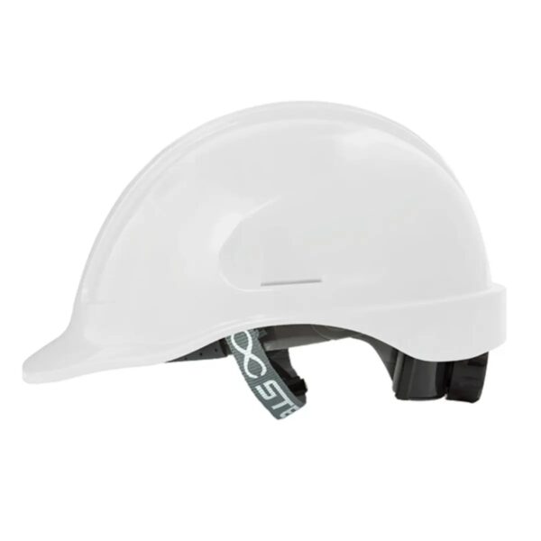 CAPACETE TURTLE BRANCO C/SUSPENSÃO LOCK E JUGULAR STEELFLEX