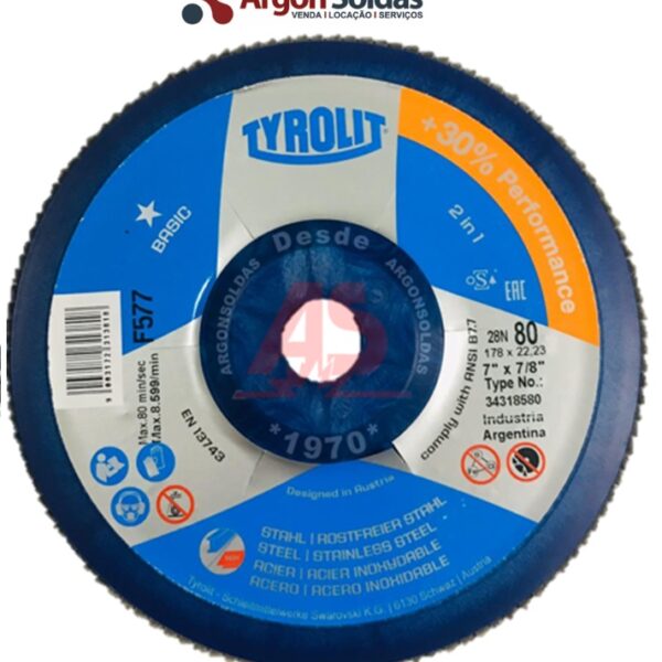 DISCO FLAP 27CLA 115X22,23 ZA40Q-B TYROLIT BASIC