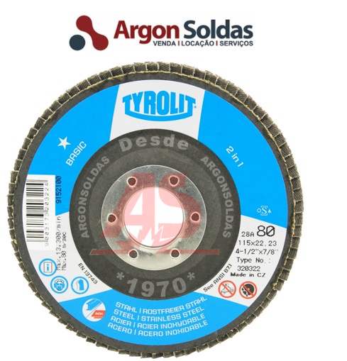 DISCO FLAP 28CLN 115X22,23 ZA60-B TYROLIT BASIC