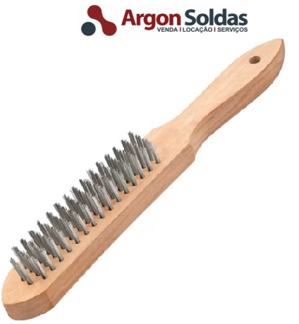 ESCOVA MANUAL CABO MADEIRA ACO INOX 4 FILEIRAS VONDER