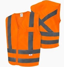 COLETE REFLETIVO 1 BOLSO LISO LARANJA TAM XG