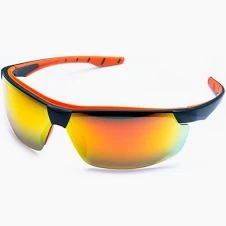 OCULOS NEON VERMELHO ESPELHADO AR/AE/UV STEELFLEX