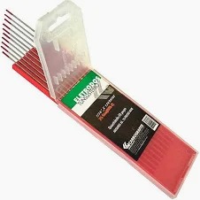 ELETRODO TUNGSTENIO TORIO 2,4MM X 6" VERMELHO CARBOGRAFITE
