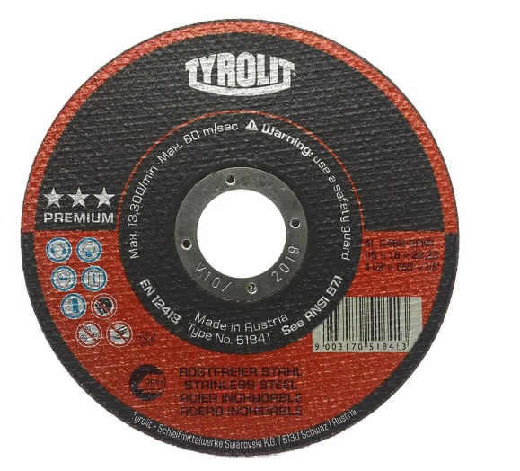 DISCO CORTE 41 178X1,6X22,23 A46R BFP TYROLIT PREMIUM